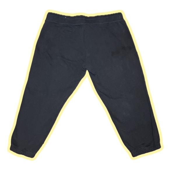 Charcoal Aeropostale sweatpants with pale yellow/green logo. Size large. - Picture 2 of 4